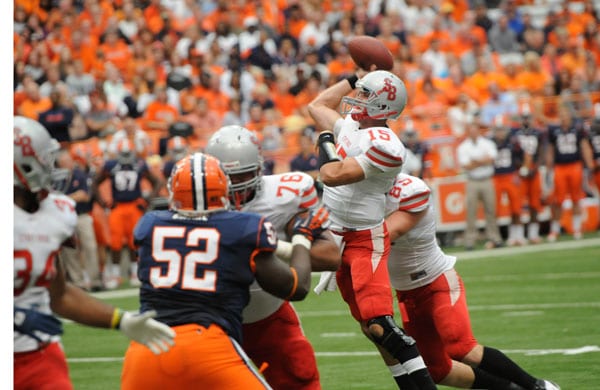 The Seawolves fell to Syracuse this weekend 28-17. Frank Posillico/The Statesman