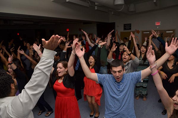Students at the National Society of Collegiate Scholars Autumn Ecstasy charity event. (ERIC LEUNG)