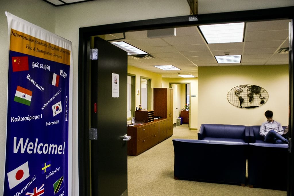 The International Student Office is located on the fifth floor of the campus library.