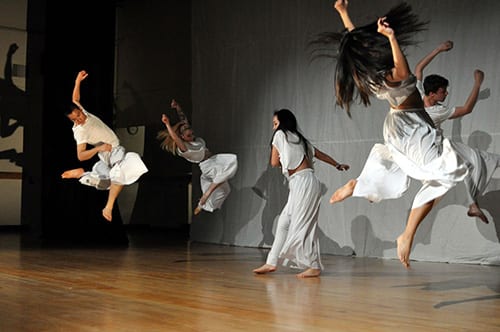 The students express themselves through dancing. (Wesley Robinson)