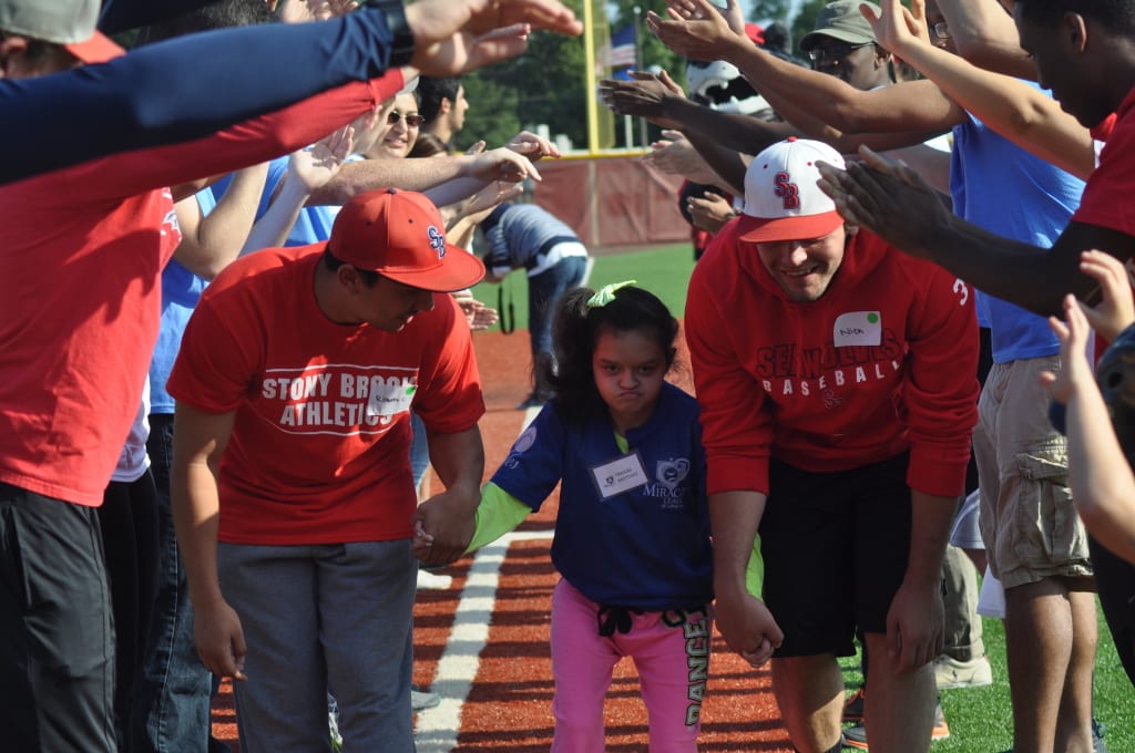Stony Brook Hosts Second Miracle League Baseball Game