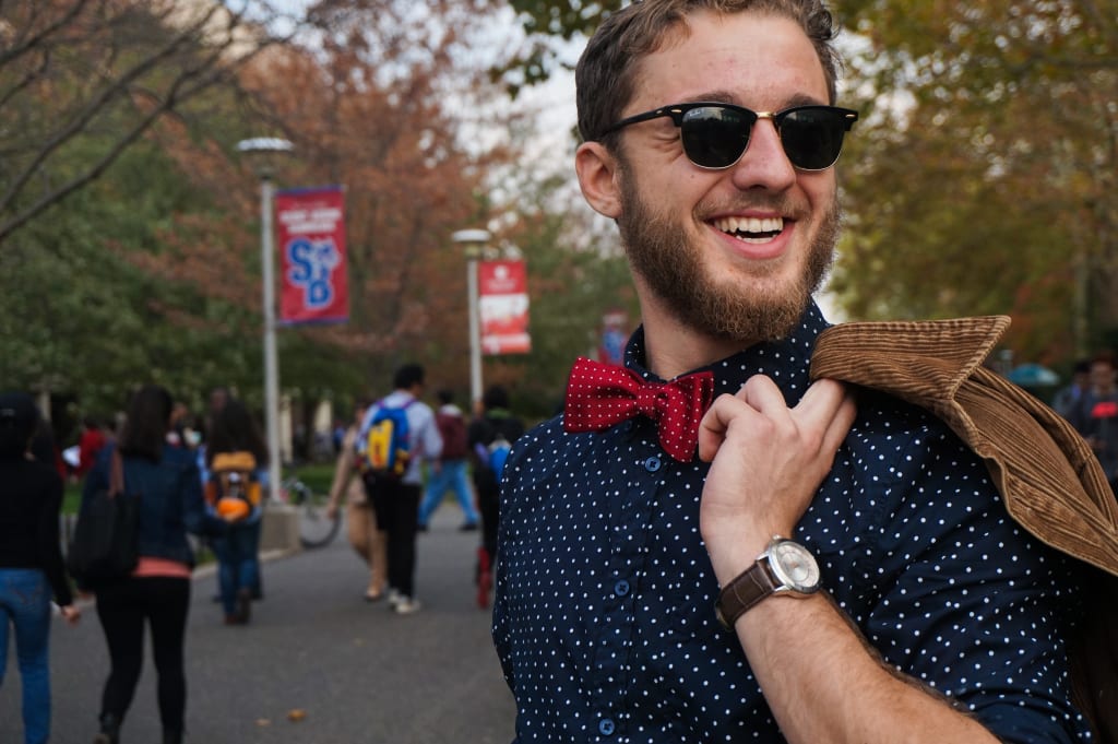 Greg Zedlovich, junior math major, poses for a photo during campus lifetime on Wednesday, Oct. 29, 2014. (HEATHER KHALIFA / THE STATESMAN)
