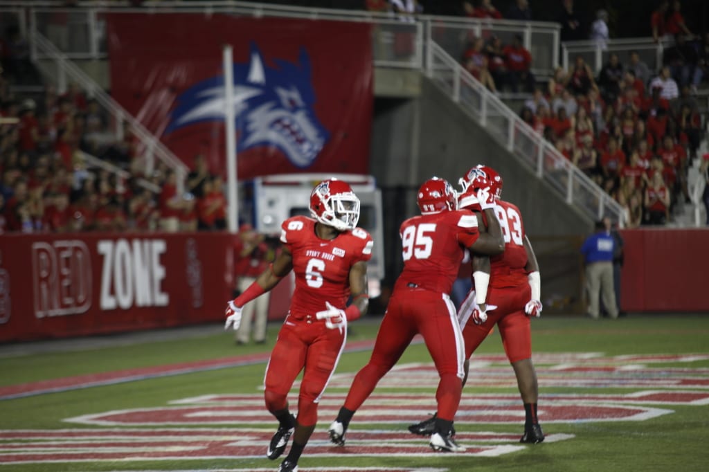 The Seawolves currently have a 1-4 record this season. The team will look to rebound after a loss to William & Mary at Homecoming in its matchup against Towson. (MANJU SHIVACHARAN / THE STATESMAN)