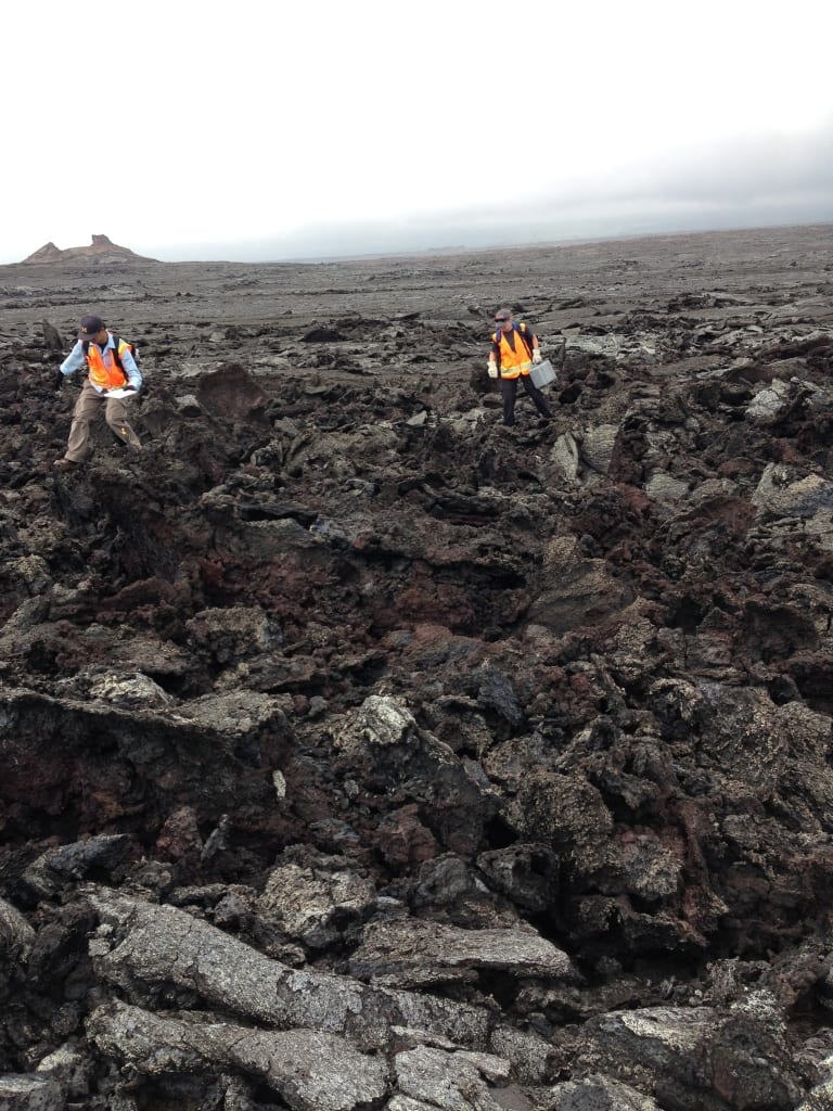 Researchers study the geological makeup of Kīlauea, a volcano in Hawaii, as part of planetary science research. (PHOTO CREDIT : NASA SSERVI RIS4E TEAM) 