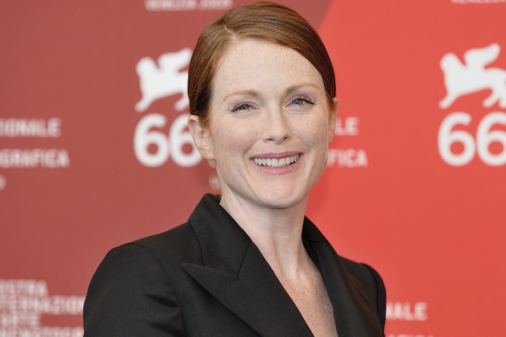 Julianne Moore plays a linguistics professor battling early onset Alzheimers in Still Alice. According to deadline.com, the film is based on Lisa Genovas book of the same name. PHOTO CREDIT: NICHOLAS GENIN