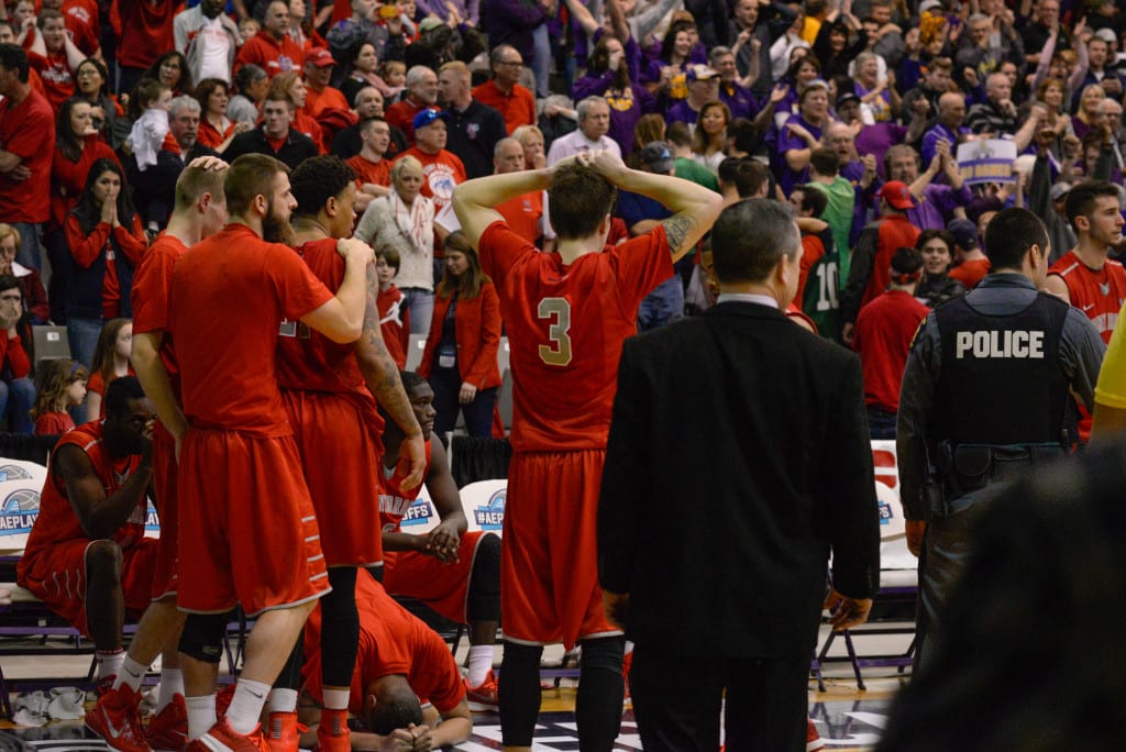 Seawolves once again come up short of NCAA Tournament after Hooley nails last-second three for Great Danes
