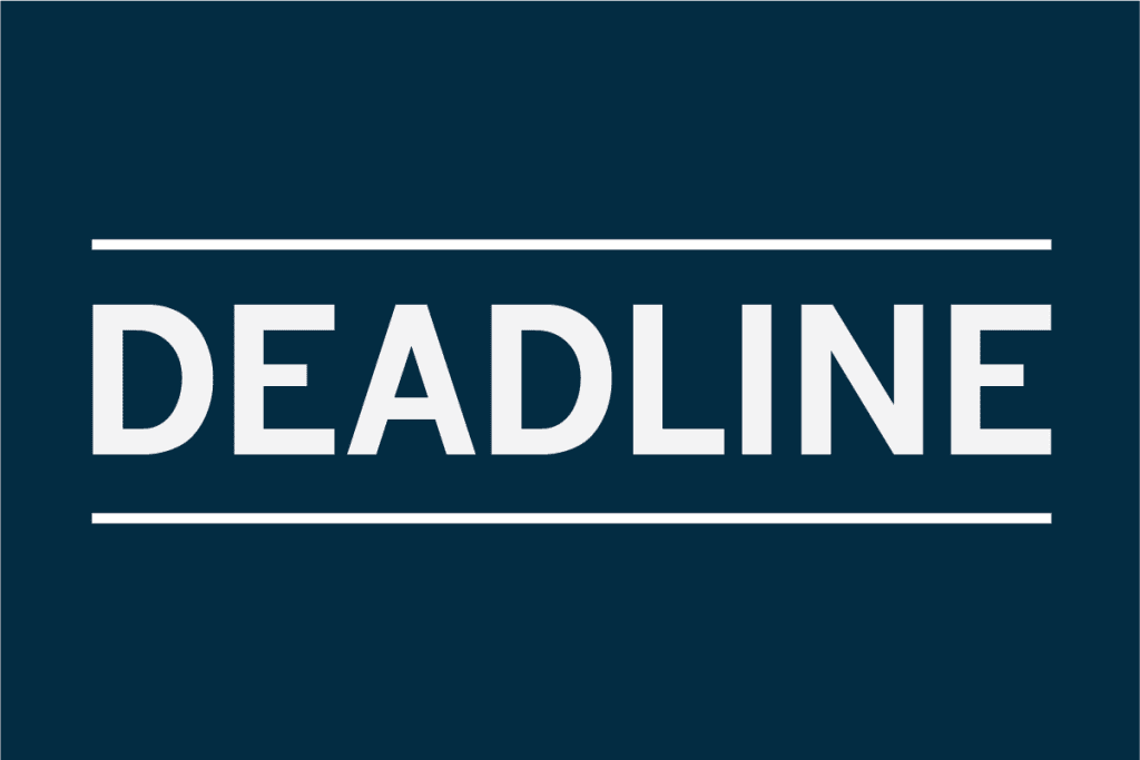 Deadline—October 26th, 2015