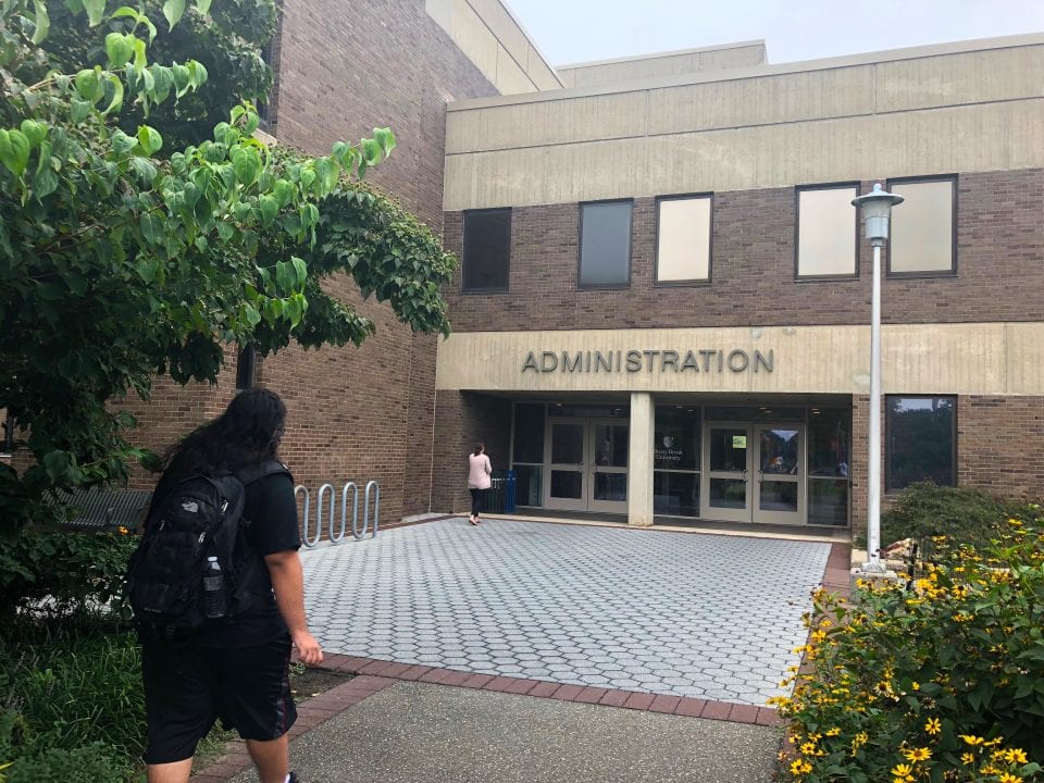 The Stony Brook University Administration Building on September 8th, 2018. EMMA HARRIS/ STATESMAN FILE