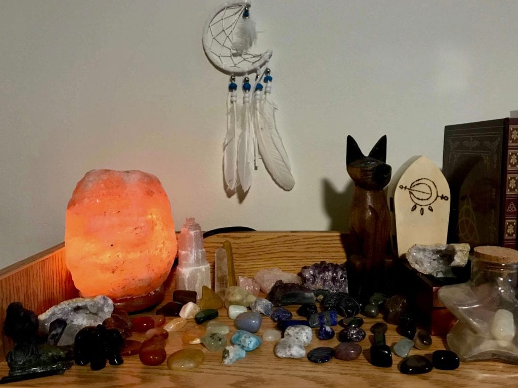 A wicca alter. COURTESY OF EMILY CLUTE