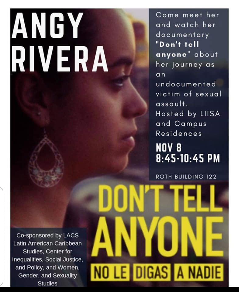 Poster for the Angry Rivera event COURTESEY OF LIISA