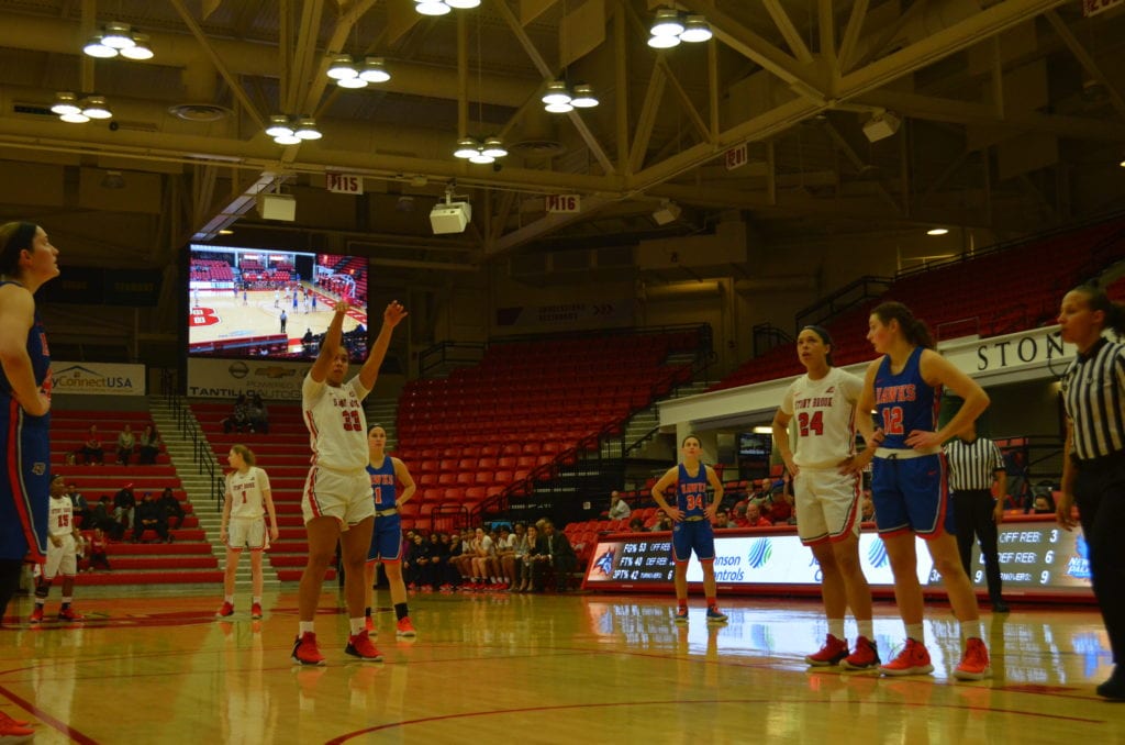 India Pagan shoots a basket in a win against New Paltz in fall of 2018. SASCHA ROSIN/STATESMAN FILE