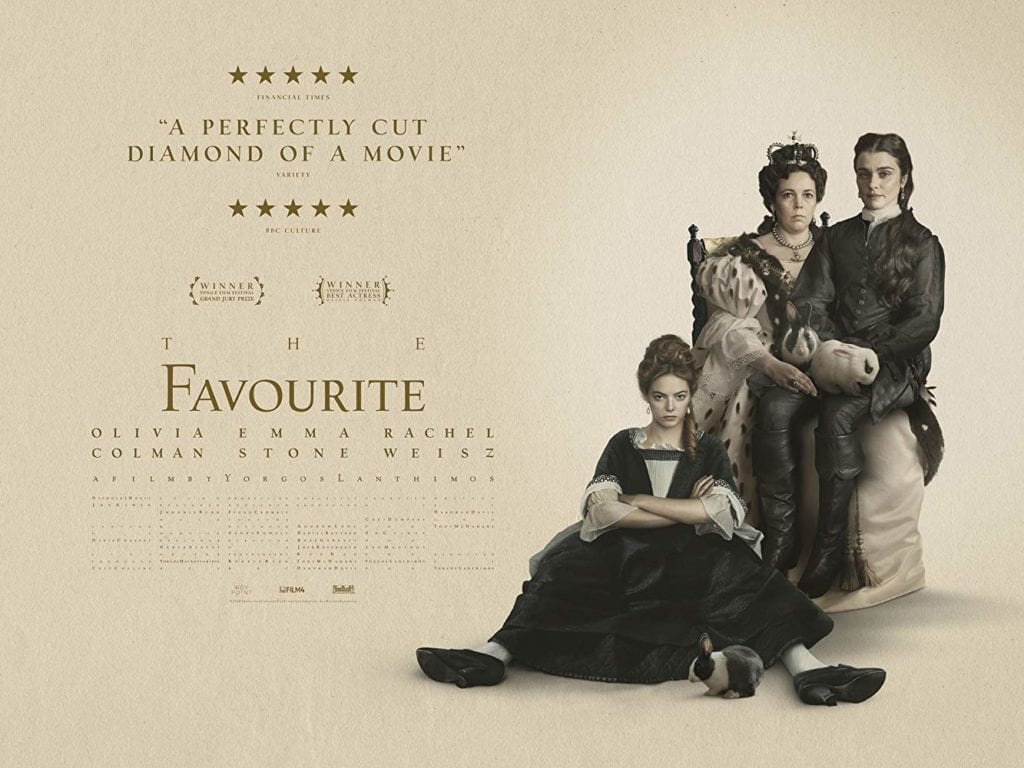 The official poster for The Favourite. The film was given a limited release in the United States on Nov. 23 2018 and has received 10 Oscar nominations. PUBLIC DOMAIN