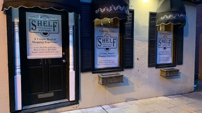 A store that sells local art called The Shelf. The Shelf will open in mid-April in Port Jefferson. JOSHUA SPITZ/THE STATESMAN