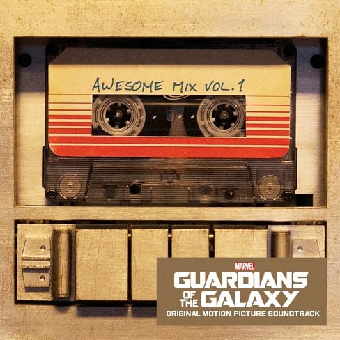 Album cover for Awesome Mix Vol. 1, the soundtrack for the Marvel hit Guardians of the Galaxy. PUBLIC DOMAIN
