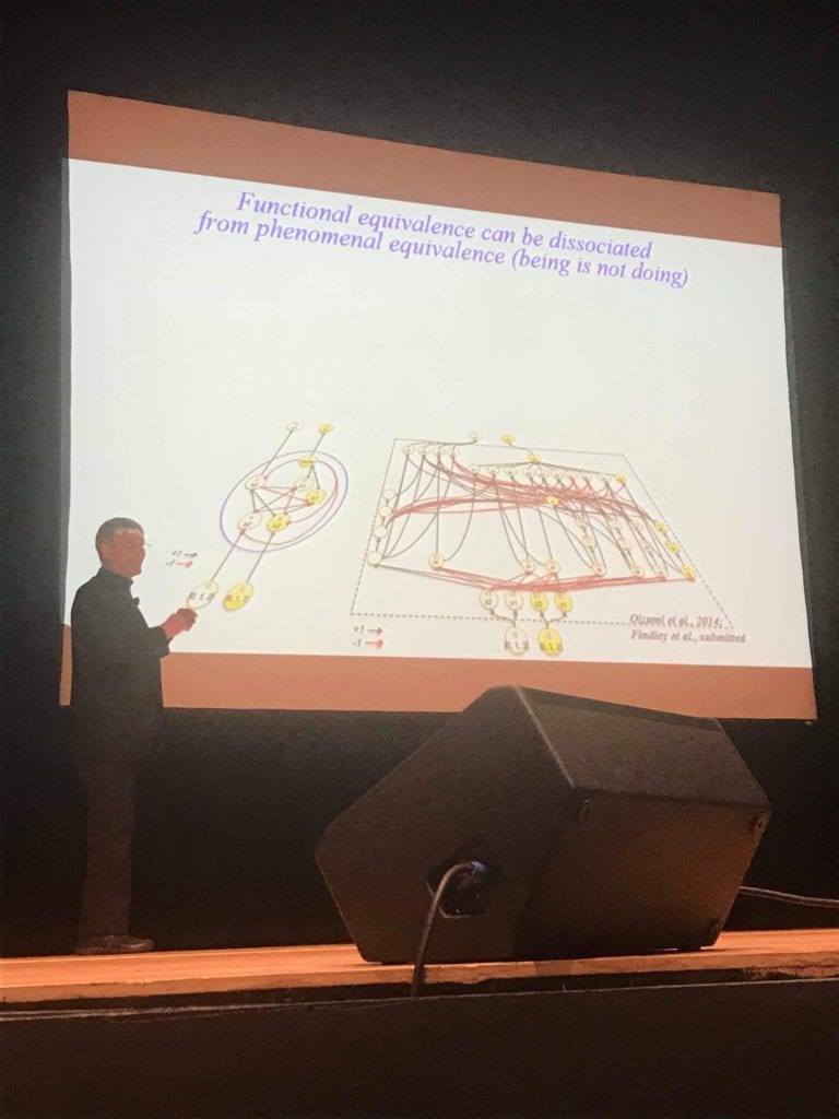 Dr. Giulio Tononi giving a lecture on consciousness 
 on Monday, April 1. He is an expert researcher on neuroscience and consciousness. AMEYA KALE/THE STATESMAN