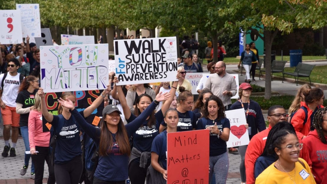 Stony Brook marches for suicide prevention
