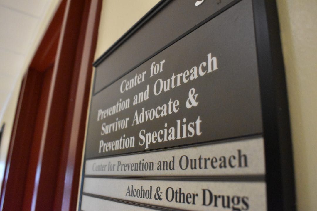 The Center for Prevention and Outreach on the third floor of the Student Activities Center. BRIANNE LEDDA/THE STATESMAN