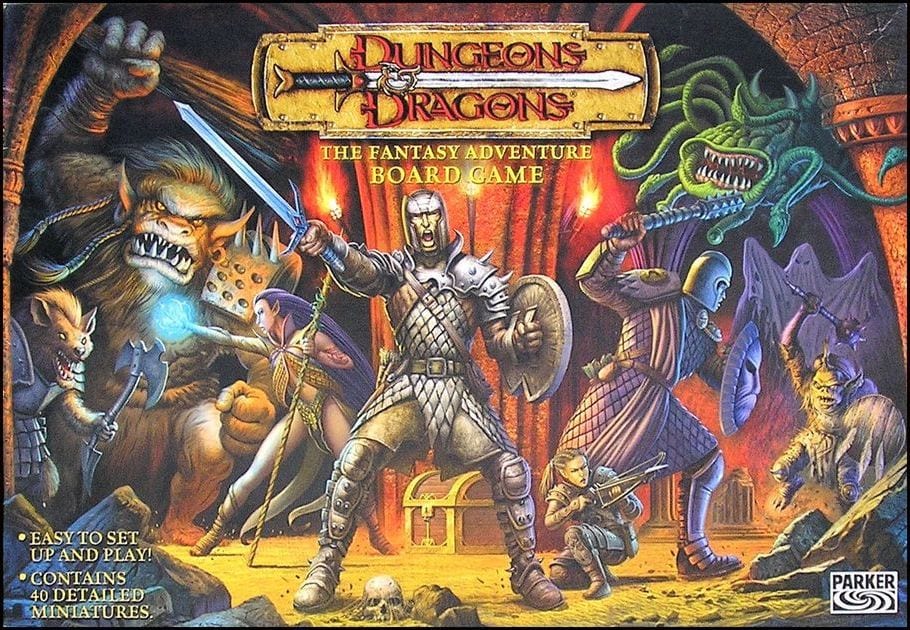 Cover for the board game, Dungeons and Dragons.PUBLIC DOMAIN