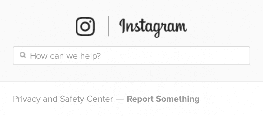 Instagrams help center. SCREENSHOT OF HELP.INSTAGRAM.COM
