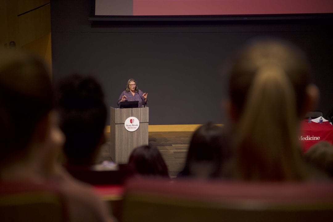 Anat speaks at the Traumatic Brain Injury Symposium in the  Medical and Research Translation (MART) Building Auditorium on March 28, 2019. EMMA HARRIS/STATESMAN