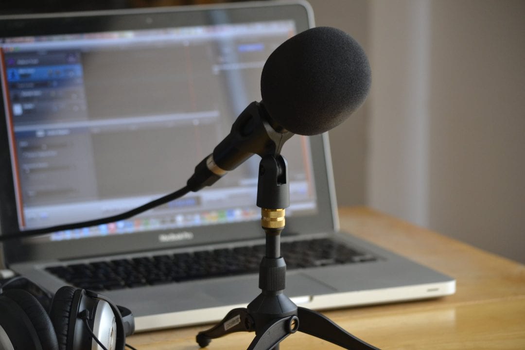 A microphone for podcasting. NICOLAS SOLOP/FLICKR VIA CC BY SA 2.0