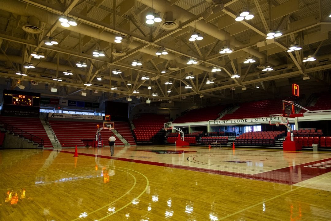 The home of the Stony Brook University basketball teams, Island Federal Arena. SARA RUBERG/STATESMAN FILE