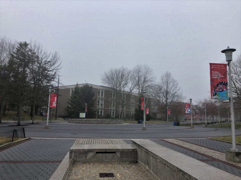 Stony Brook Universitys campus after the campus shut down due to COVID-19. RABIA GURSOY/THE STATESMAN