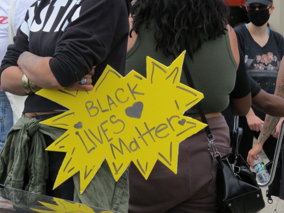 Local residents of Freeport gathered on June 7 to march for the Black Lives Matter protests. MAYA BROWN/THE STATESMAN