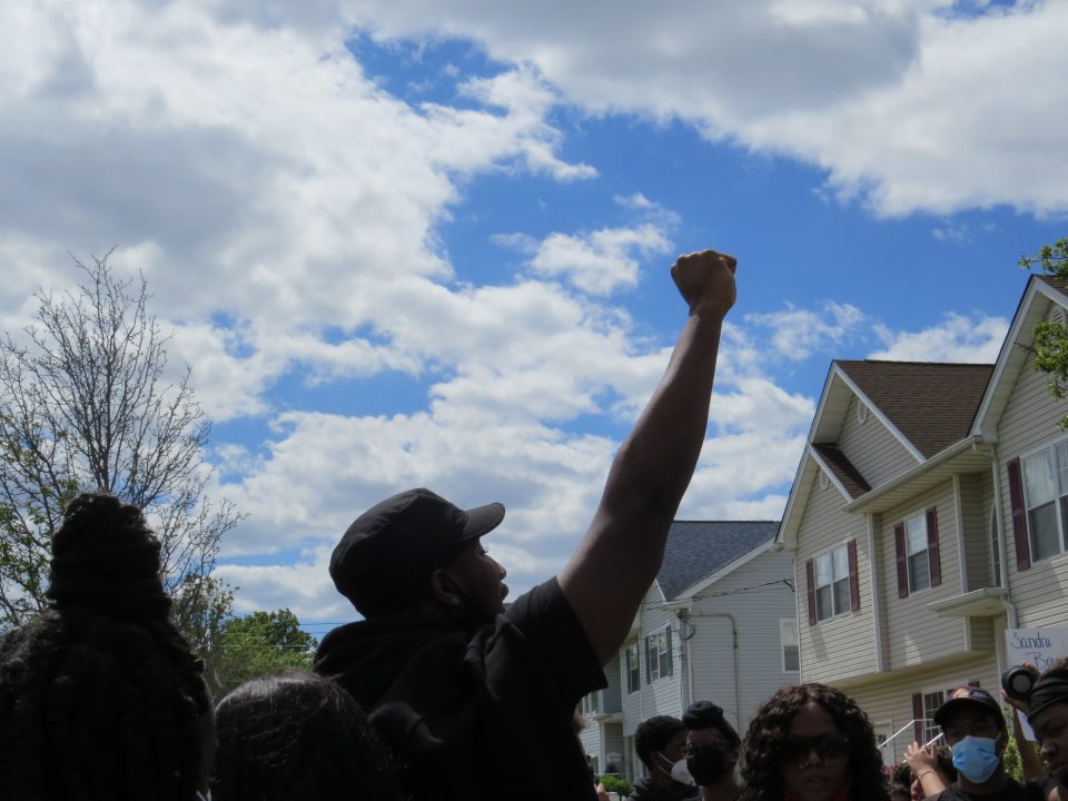 Residents of Freeport, NY participate in the nationwide Black Lives Matter protests