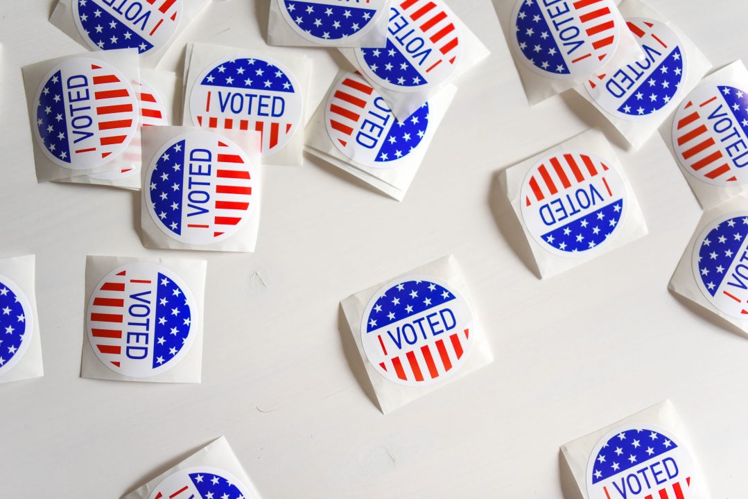 Stickers that citizens receive after casting their vote.   PUBLIC DOMAIN