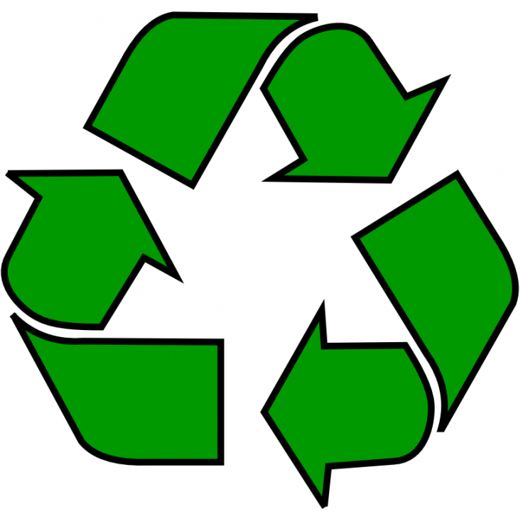 The universal recycling symbol. PUBLIC DOMAIN