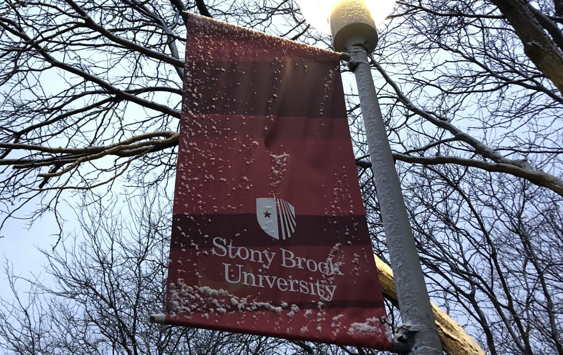 Stony Brook University banner during Jan. 2021.RABIA GURSOY/THE STATESMAN