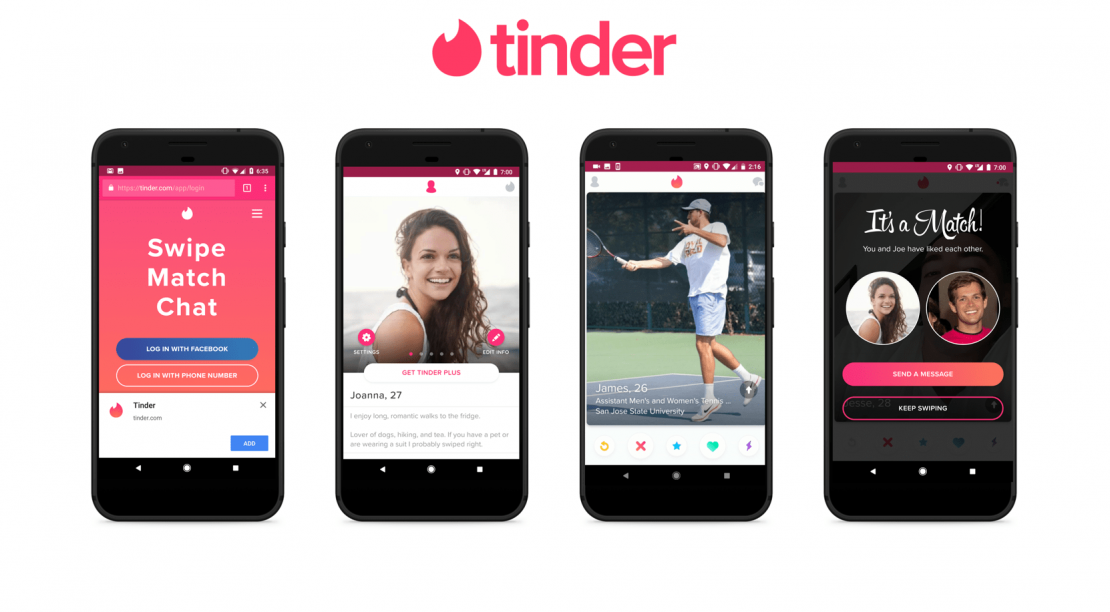 Official Tinder app. PUBLIC DOMAIN 