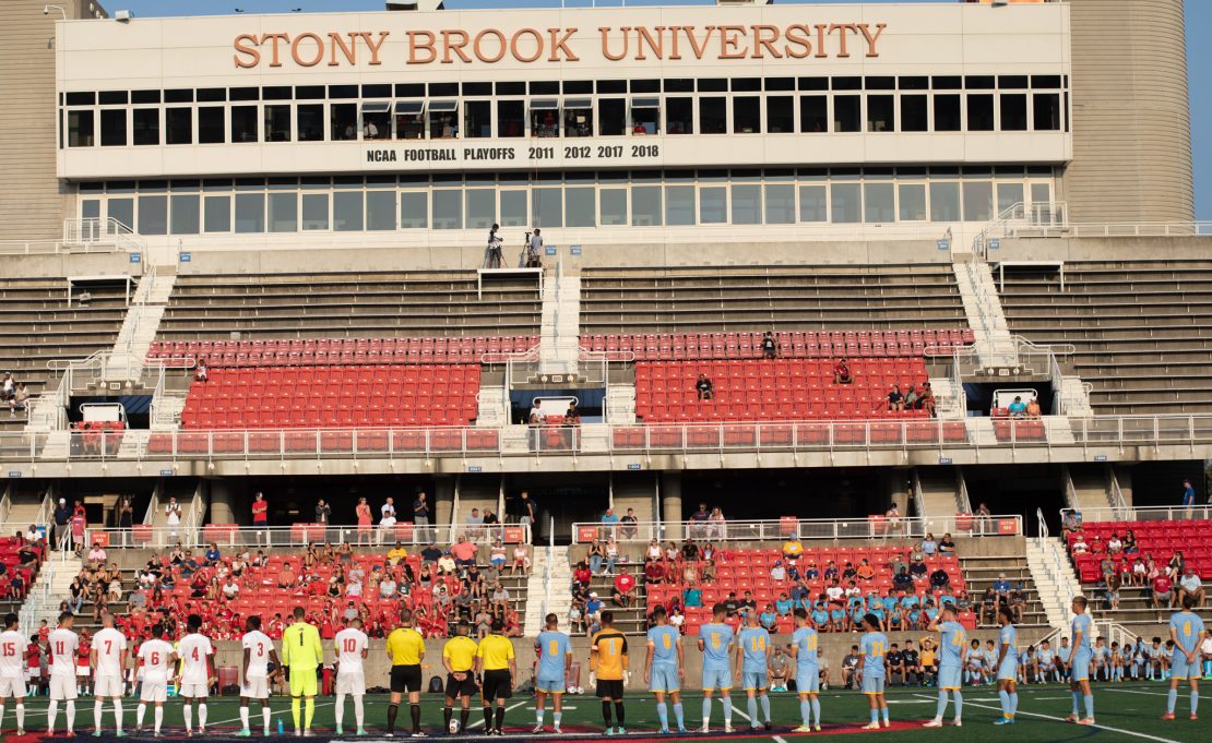 Stony Brook Mens Soccer team VS Long Island University on August 26,2021. Jocelyn Cruz/THE STATESMAN