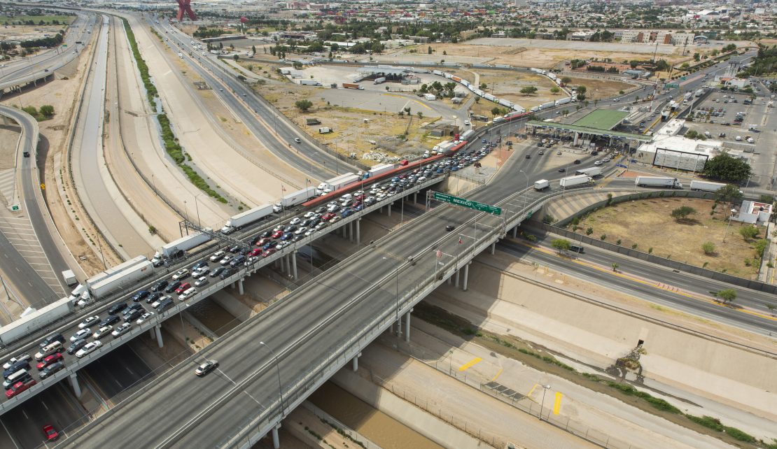 View of the Bridge of the Americas POE El Paso Texas.  U.S. Customs and Border Protection  FLICKR VIA CC BY-SA 2.0 