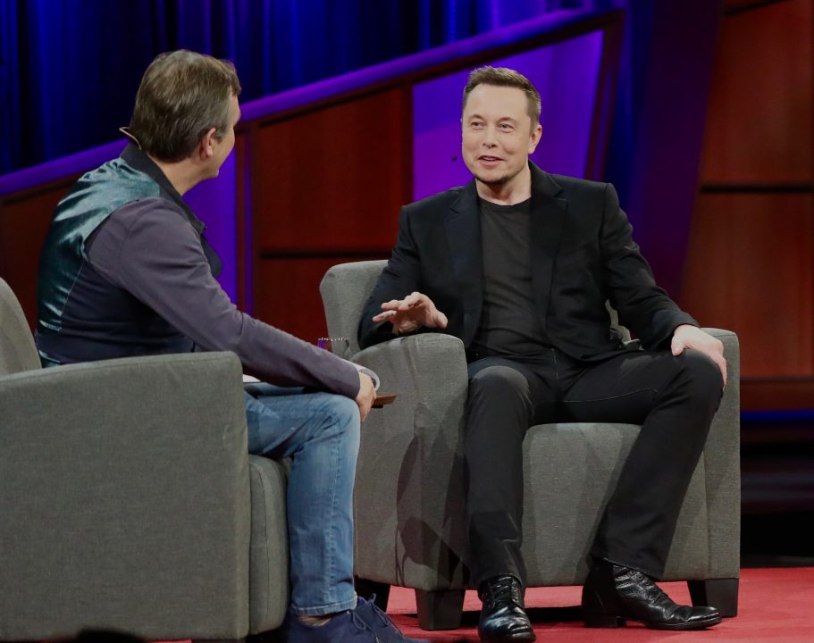 Elon Musk at a TEDxTalk in 2017. STEVE JURVETSON
/ FLICKR VIA CC BY-SA 2.0