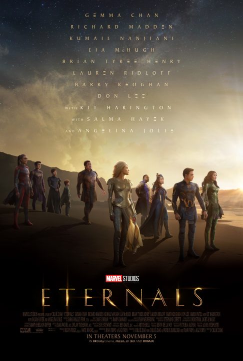 The official movie poster for Eternals. PUBLIC DOMAIN