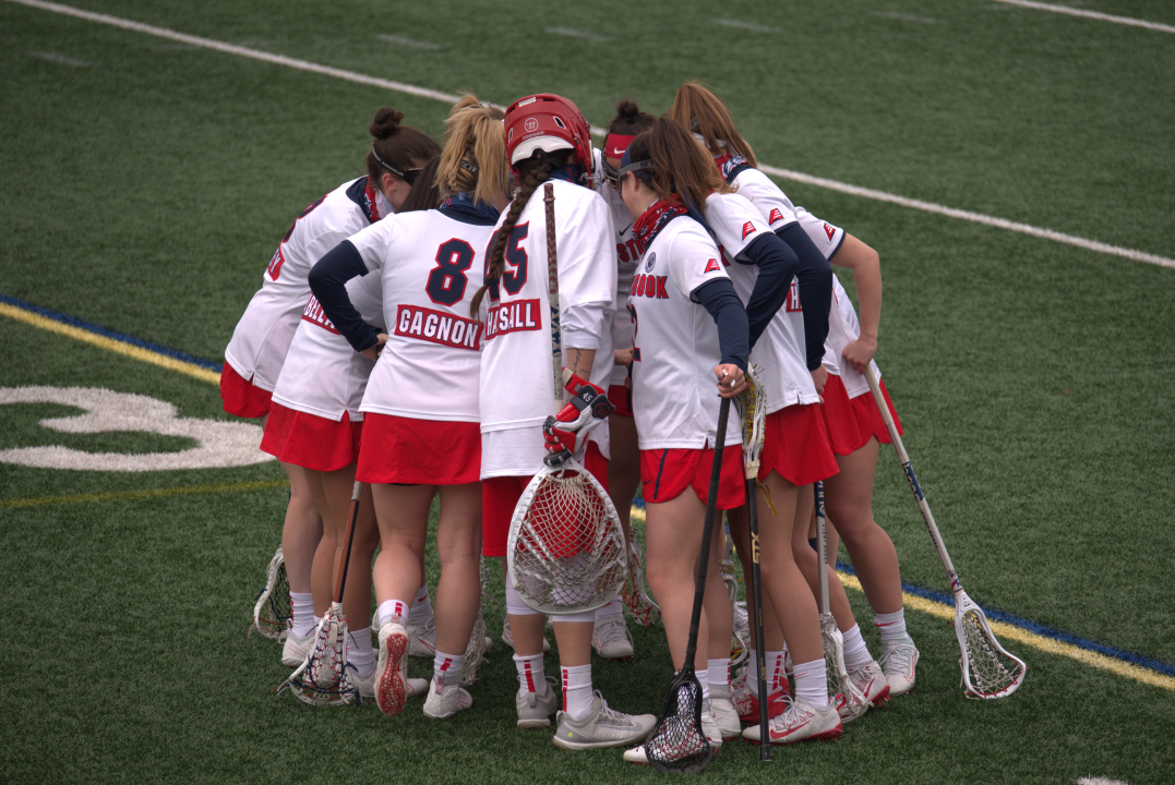 Stony Brooks Womens Lacrosse team prepping for the game against USC on Feb 21st 2021. SARA RUBERG/THE STATESMAN