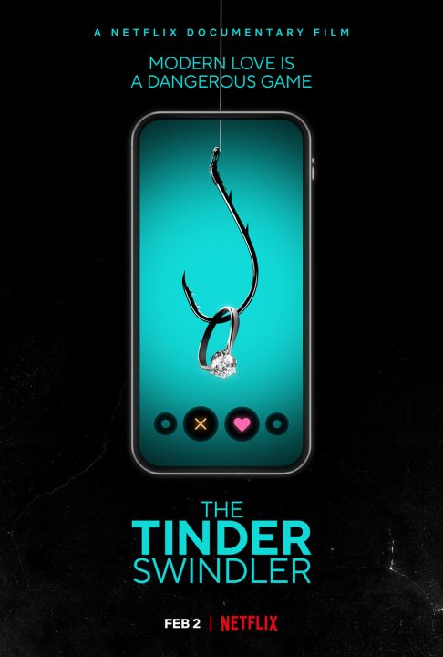 The official poster for The Tinder Swindler. PUBLIC DOMAIN