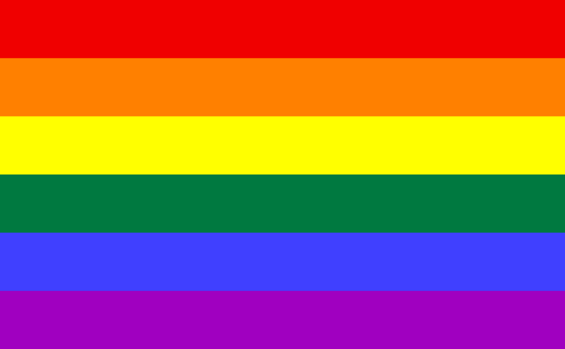 The LGBTQ+ flag. PUBLIC DOMAIN
