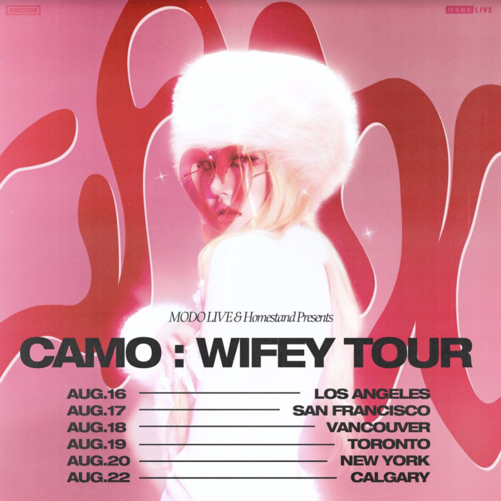 The official poster for South Korean rapper CAMOs first North American tour: CAMO: WIFEY TOUR/ Courtesy of Unbound Entertainment Group and Mauve
