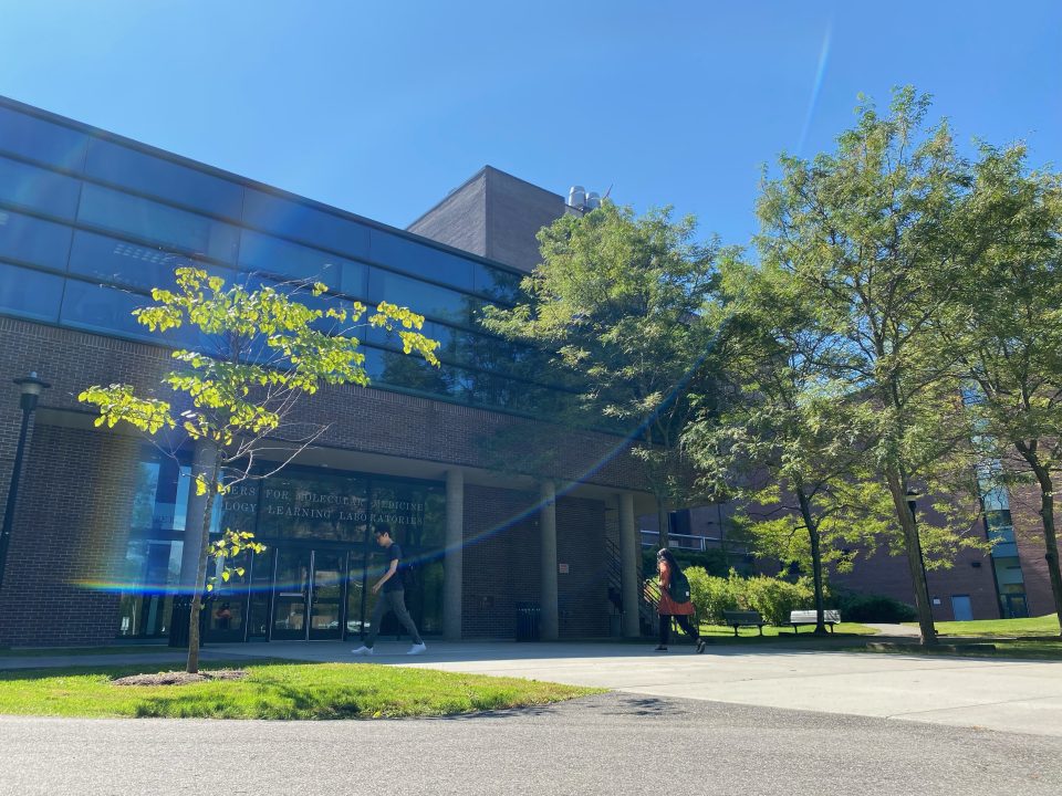 The center for Molecular Science building on Stony Brook University campus. 