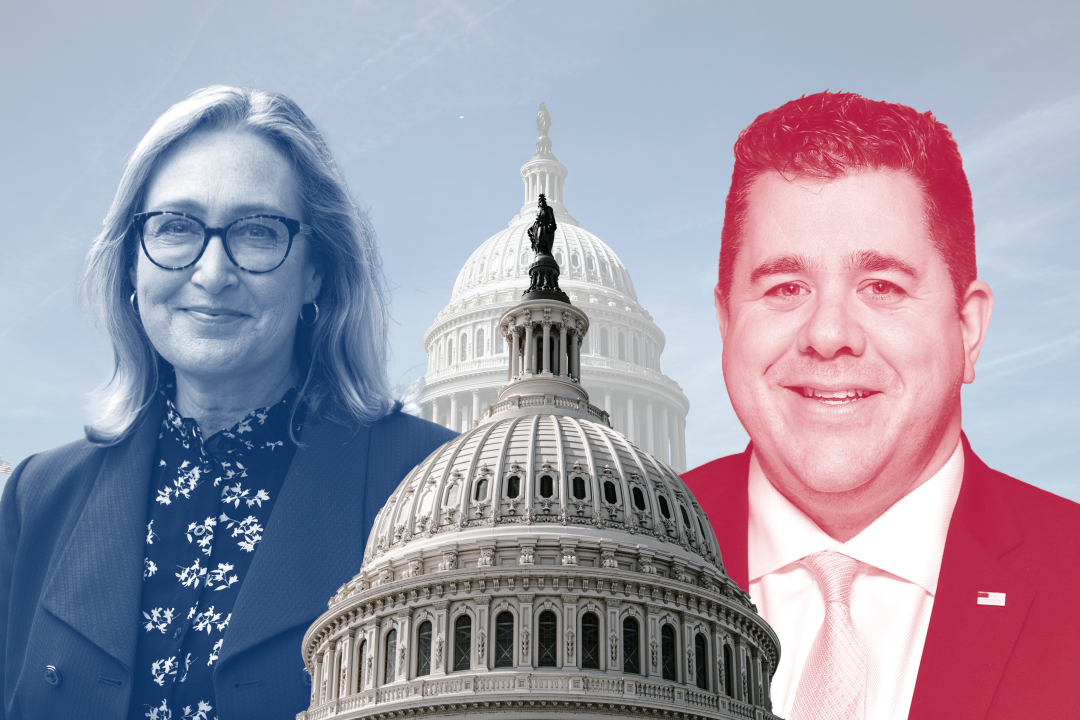 Councilwoman Bridget Fleming (left) and Nick Lalota (right). The candidates will be competing for New Yorks first district in the House of Representatives on November 8.ILLUSTRATION BY TIM GIORLANDO/THE STATESMAN