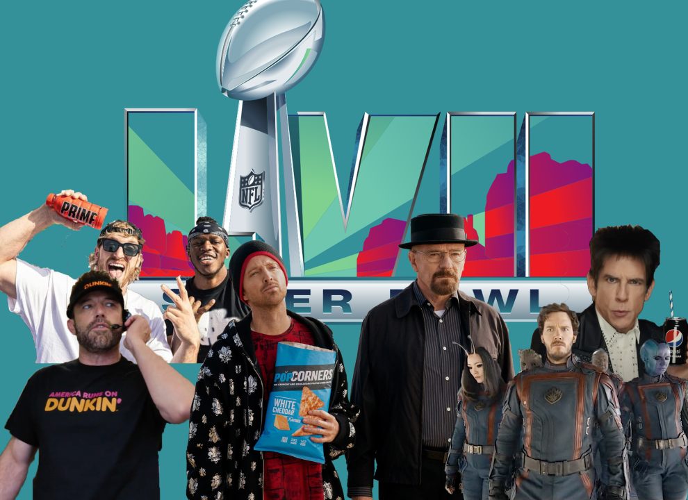On Feb 12. 2023, the commercials that played during the Super Bowl were lackluster in its usual standards due to an overreliance on nostalgia. ILLUSTRATED BY VIKRAM SETHI