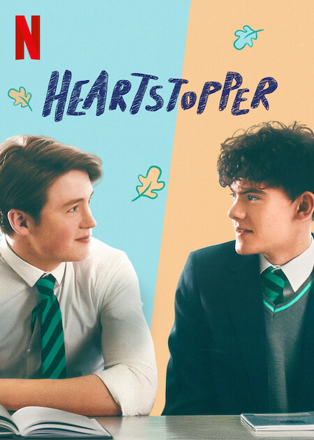 Poster for Netflixs Heartstopper Kit Conner (left) and Joe Locke (right) as Nick Nelson and Charlie Spring. Season two of the hit show has NETFLIX