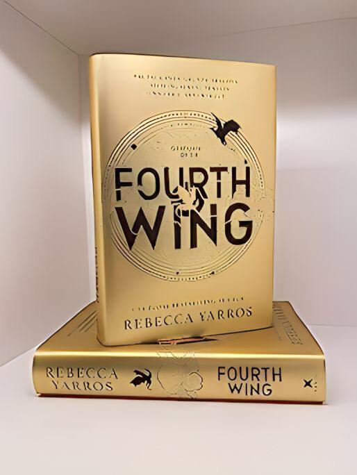 The front cover of the novel Fourth Wing by Rebecca Yarros. PUBLIC DOMAIN