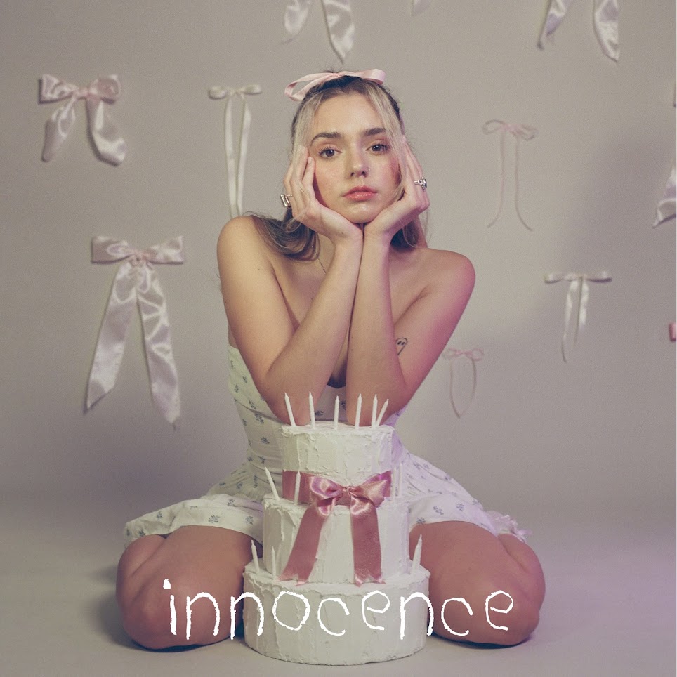 The official cover art for singer-songwriter Kenzie Cait’s debut EP innocence, released on Oct. 20. The EP explores first love, heartbreak and the essence of girlhood. PHOTO COURTESY OF KENZIE CAIT/GROUNDWORK ARTIST MANAGEMENT