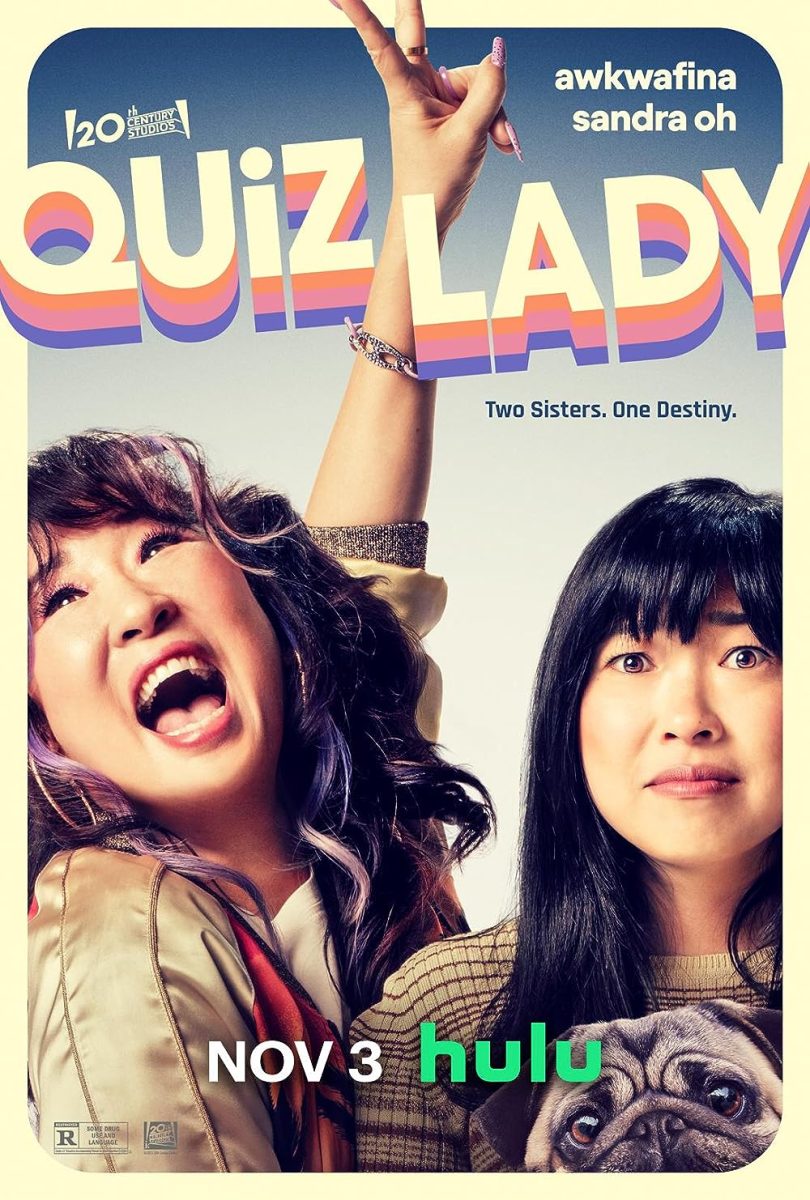 The official movie poster for Hulus new film Quiz Lady. PUBLIC DOMAIN
