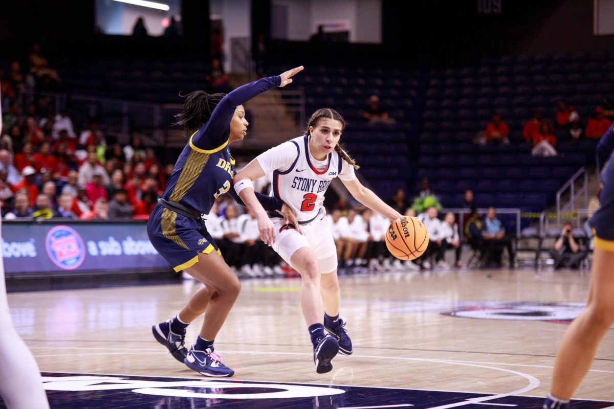 Shooting guard Zaida Gonzalez drives the lane against Drexel on Sunday, March 17. Gonzalez totaled 20 points, five rebounds, two steals and a block in a win over James Madison on Thursday. ANGELINA LIVIGNI/THE STATESMAN