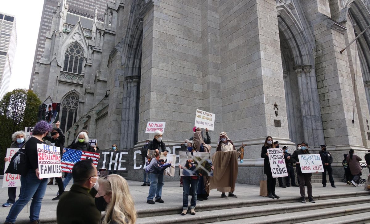 New York City protestors at an abolish ICE demonstration Dec. 2020. FELTON DAVIV VIA FLICKR CC-BY-2.0